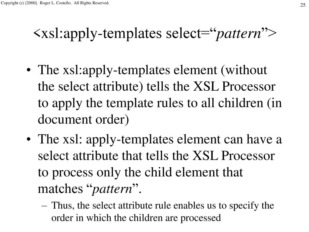 Using XSLT and XPath to Transform XML Documents ppt download Using XSLT and XPath to Transform XML Documents ppt download